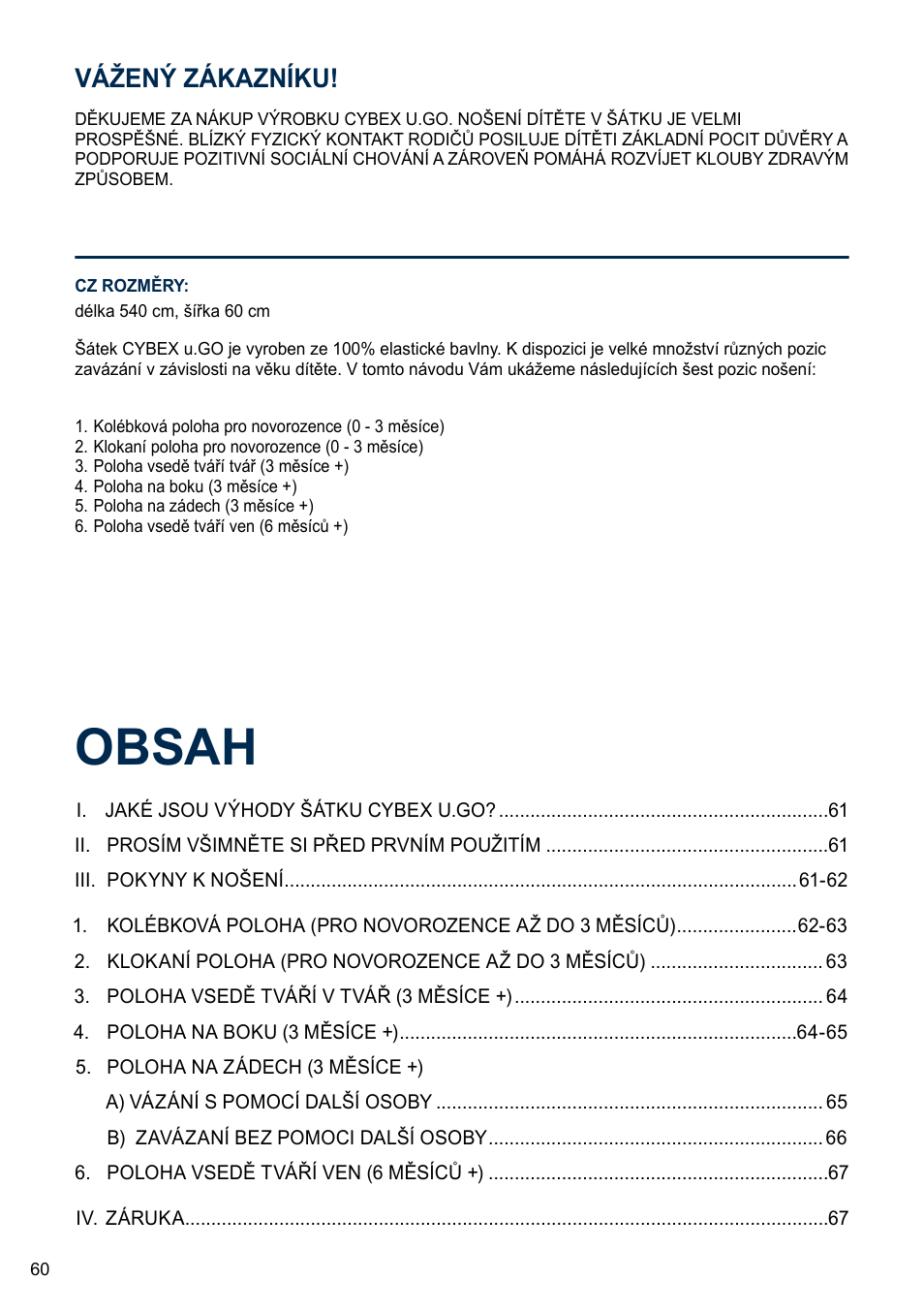 Cybex U.GO User Manual | Page 60 / 76