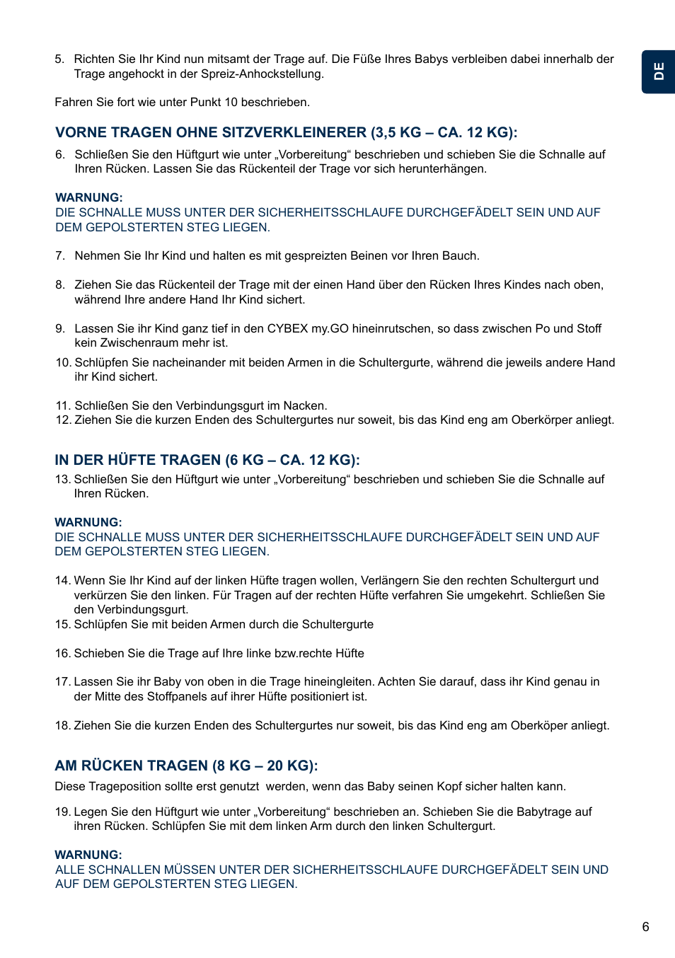 Cybex MY.GO User Manual | Page 11 / 61