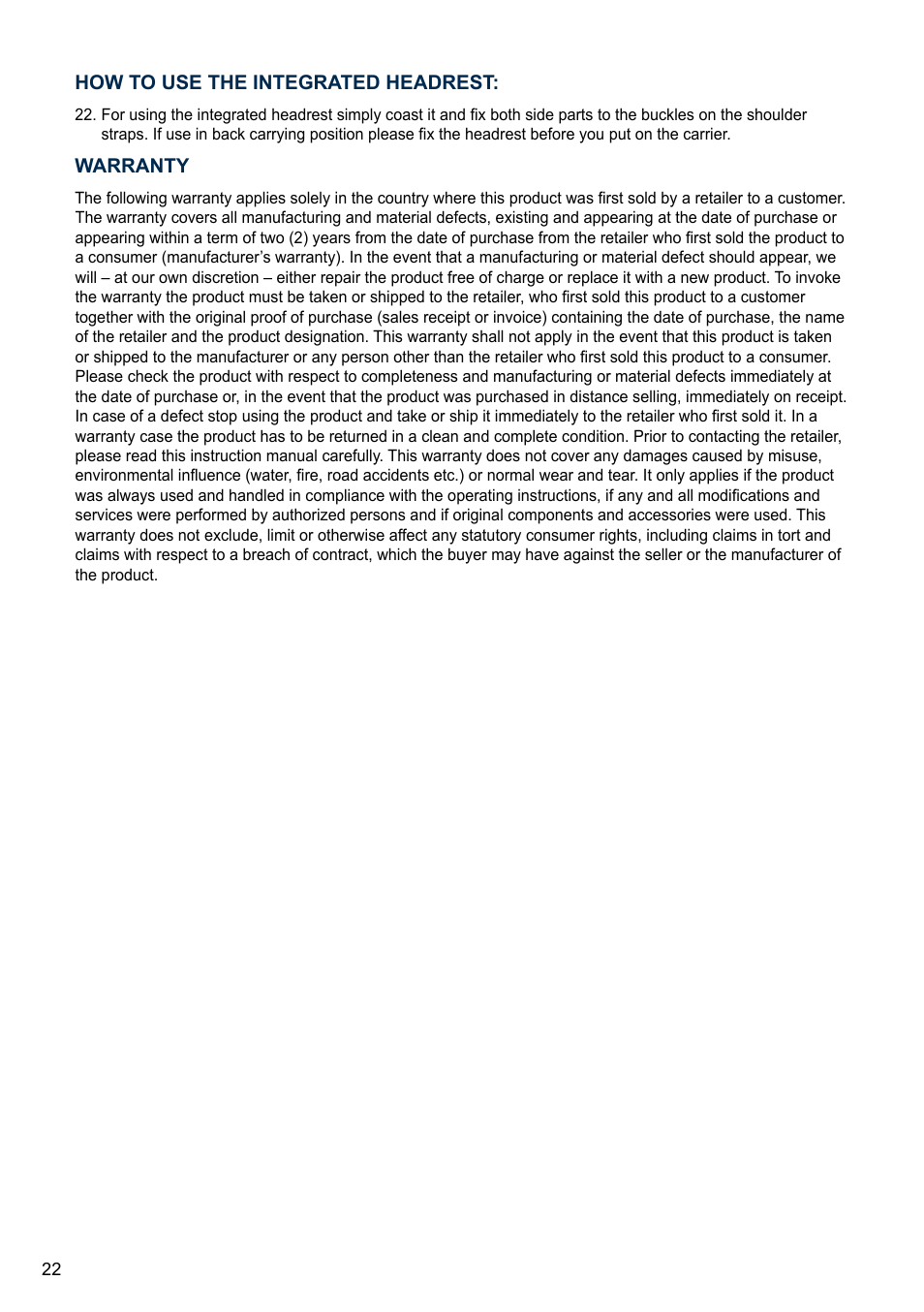 Cybex MY.GO User Manual | Page 22 / 60