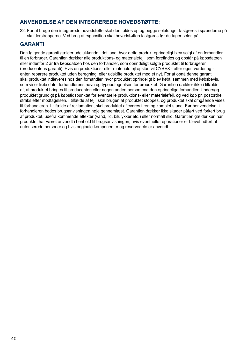 Cybex MY.GO User Manual | Page 40 / 60