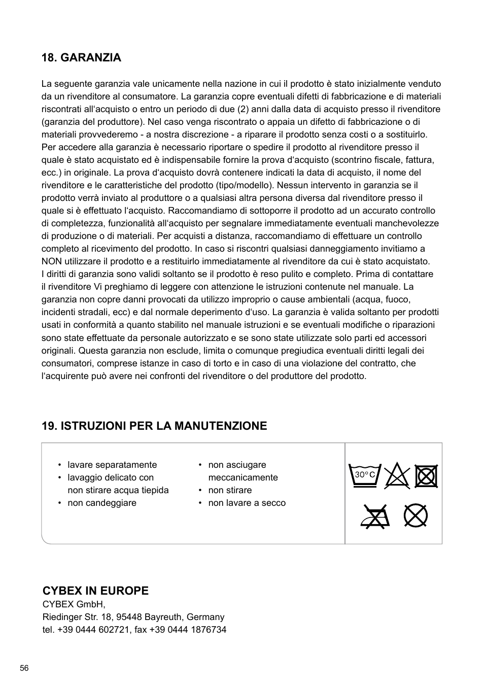 Cybex TWINYX User Manual | Page 56 / 168
