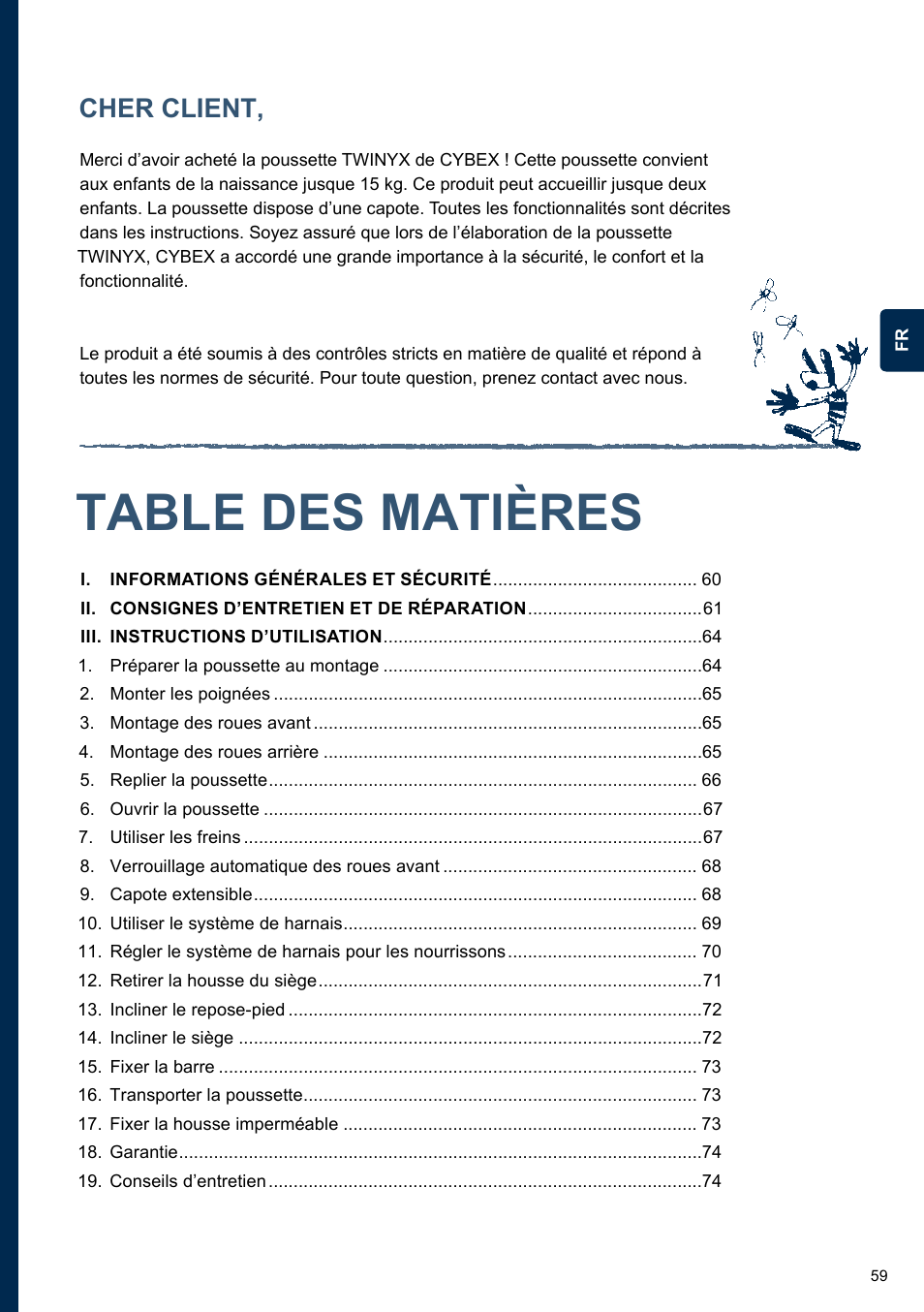 Cybex TWINYX User Manual | Page 59 / 168