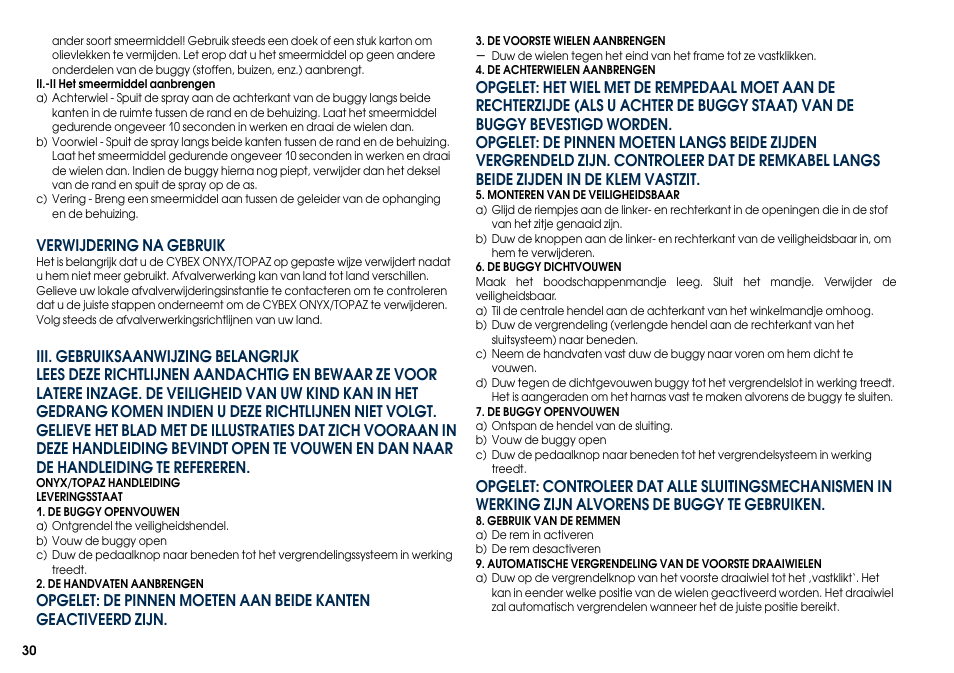 Cybex TOPAZ User Manual | Page 38 / 68