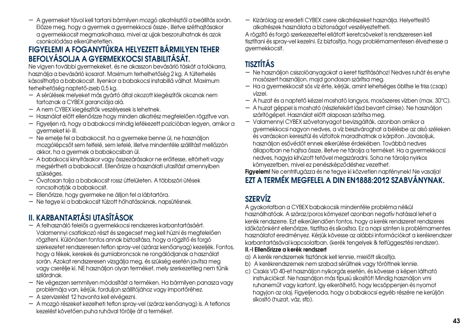 Cybex TOPAZ User Manual | Page 51 / 68