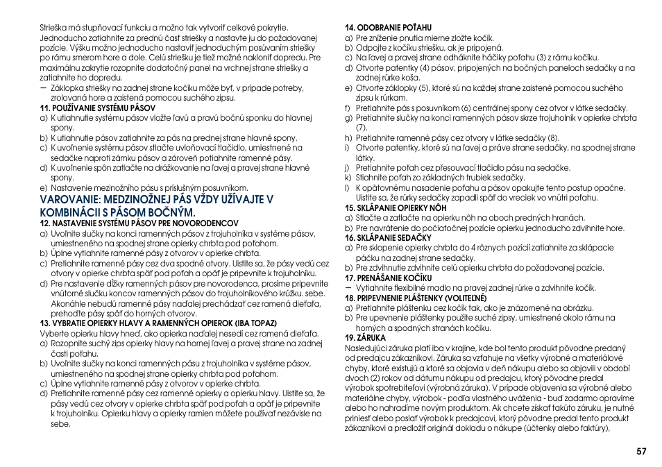 Cybex TOPAZ User Manual | Page 65 / 68
