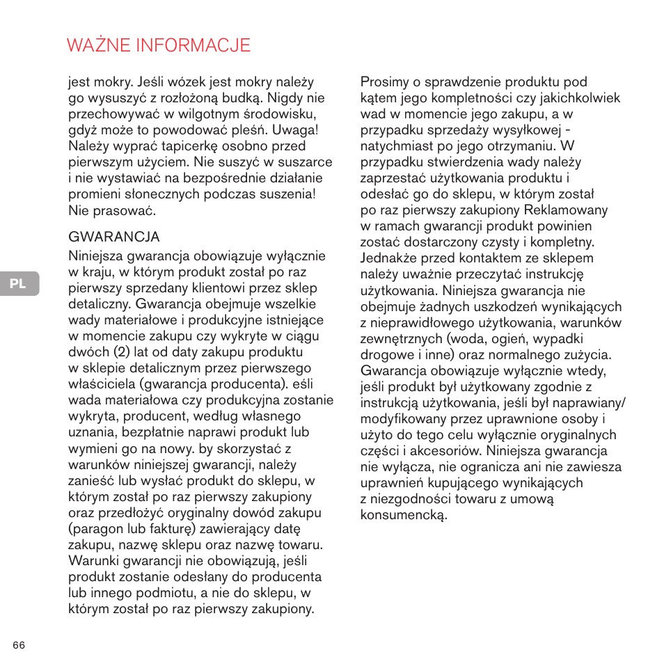 Ważne informacje | Cybex PRIAM FRAME User Manual | Page 67 / 119