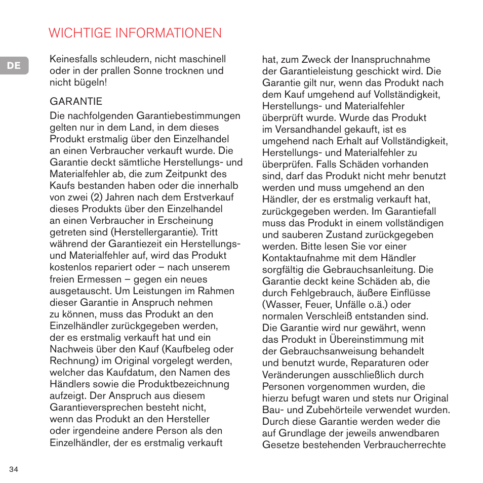 Wichtige informationen | Cybex PRIAM LUX SEAT User Manual | Page 35 / 119