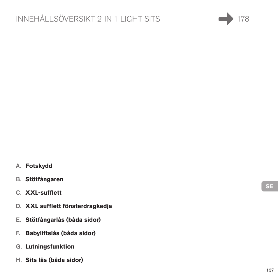 Cybex PRIAM 2-IN-1 LIGHT SEAT User Manual | Page 134 / 169