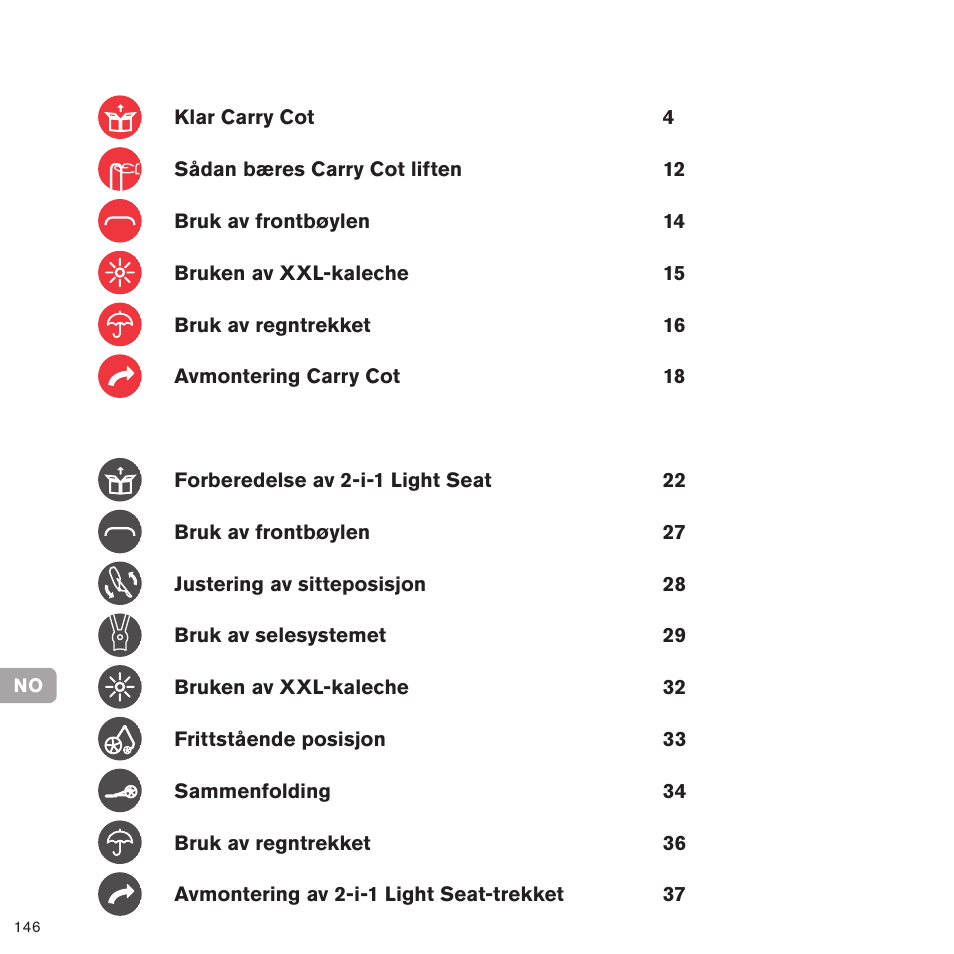Cybex PRIAM 2-IN-1 LIGHT SEAT User Manual | Page 143 / 169