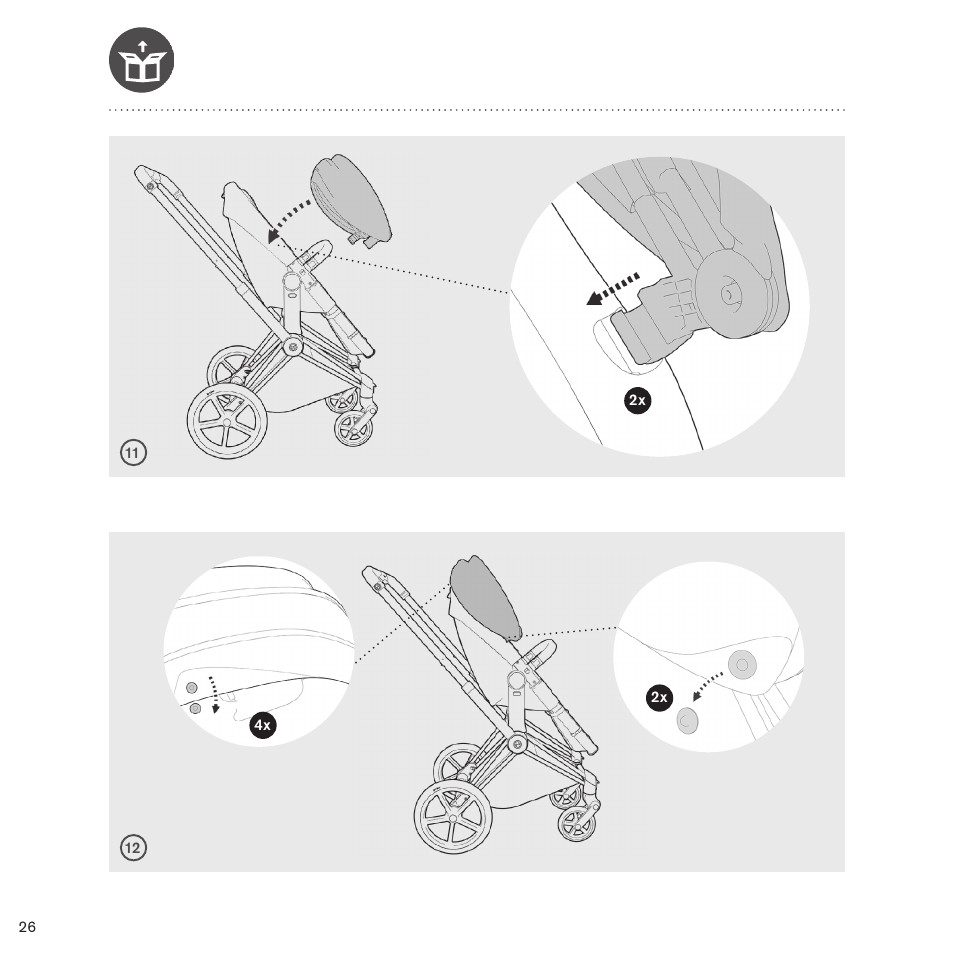 Cybex PRIAM 2-IN-1 LIGHT SEAT User Manual | Page 24 / 169