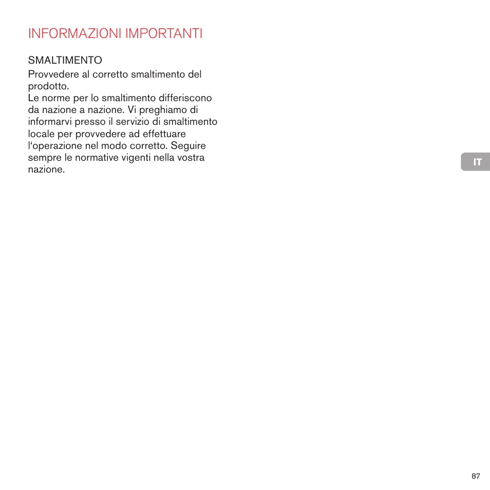Informazioni importanti | Cybex PRIAM 2-IN-1 LIGHT SEAT User Manual | Page 87 / 169