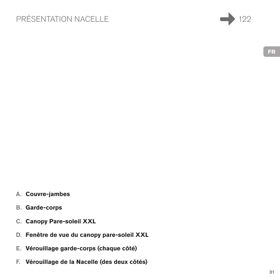 Présentation nacelle 122 | Cybex PRIAM CARRY COT User Manual | Page 32 / 113