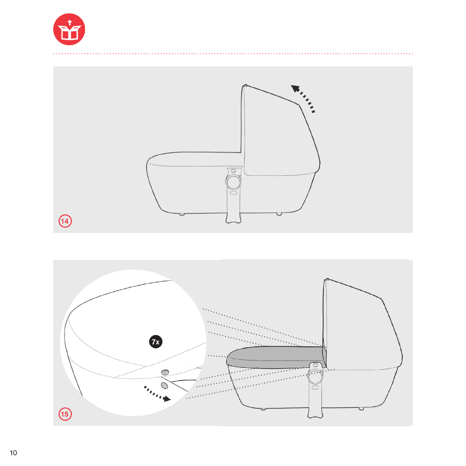 Cybex PRIAM CARRY COT User Manual | Page 9 / 113