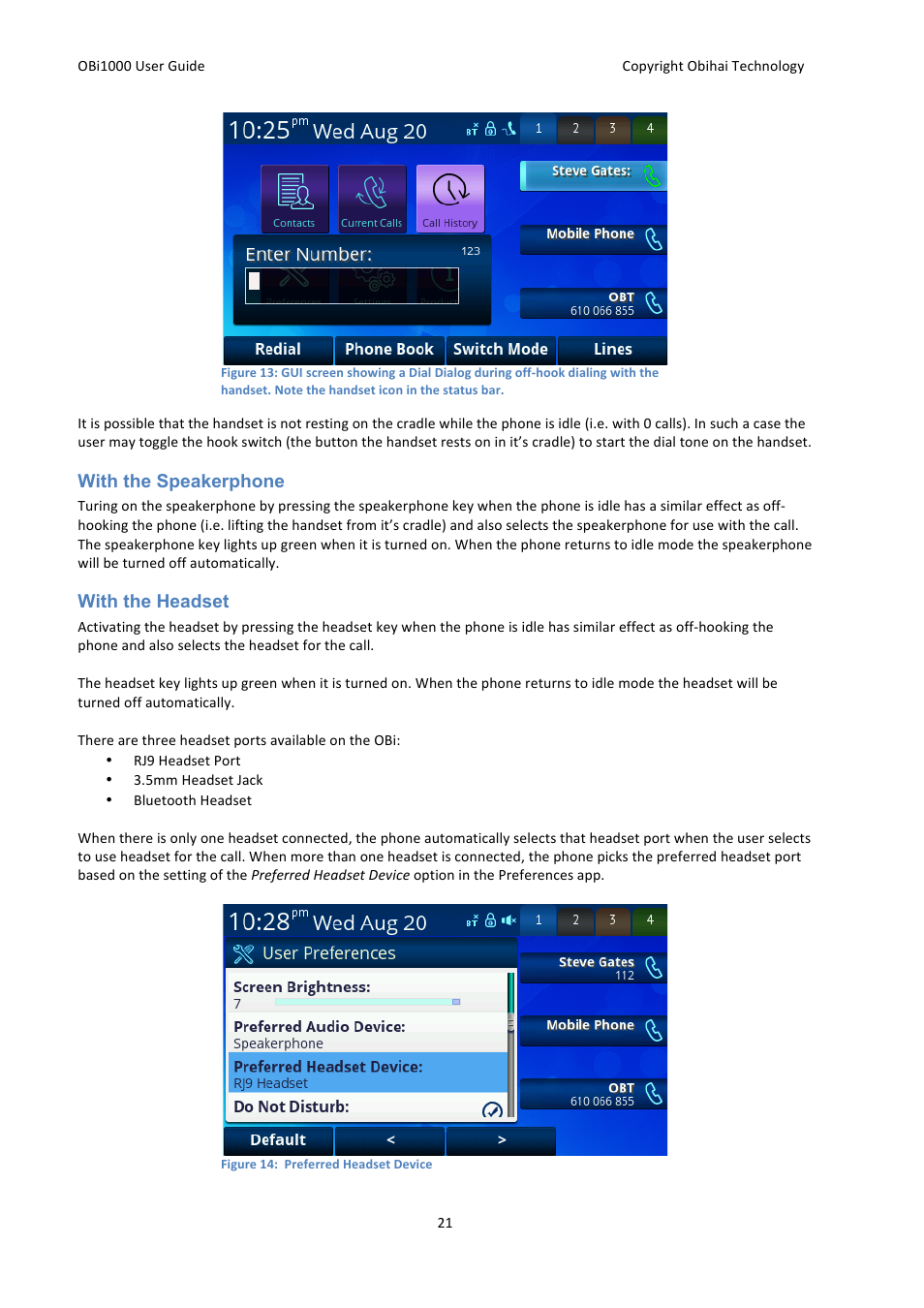 Obihai OBi1000 User Guide User Manual | Page 21 / 62