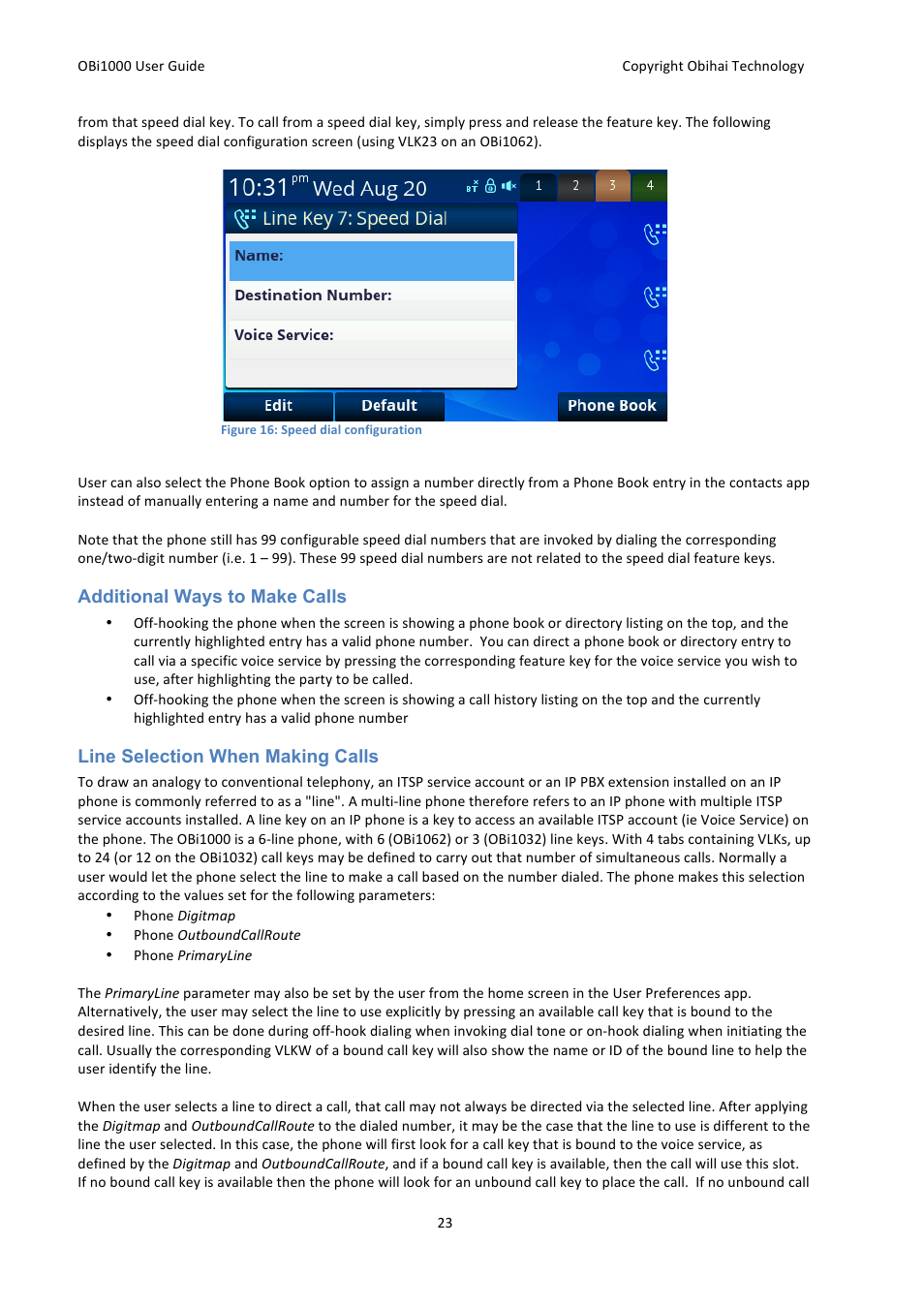 Obihai OBi1000 User Guide User Manual | Page 23 / 62
