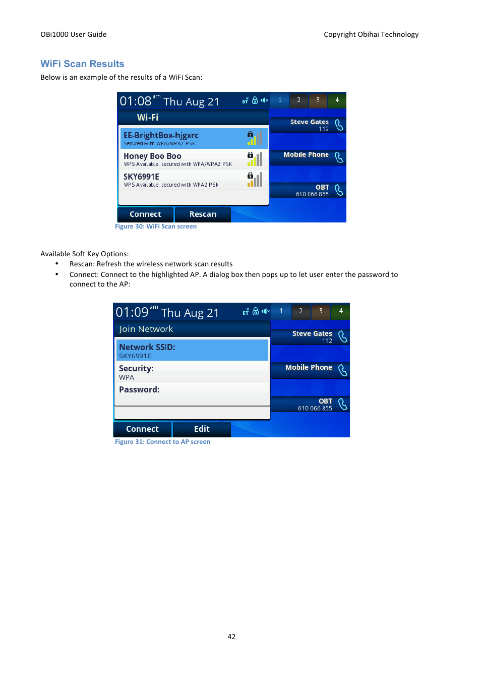 Obihai OBi1000 User Guide User Manual | Page 42 / 62