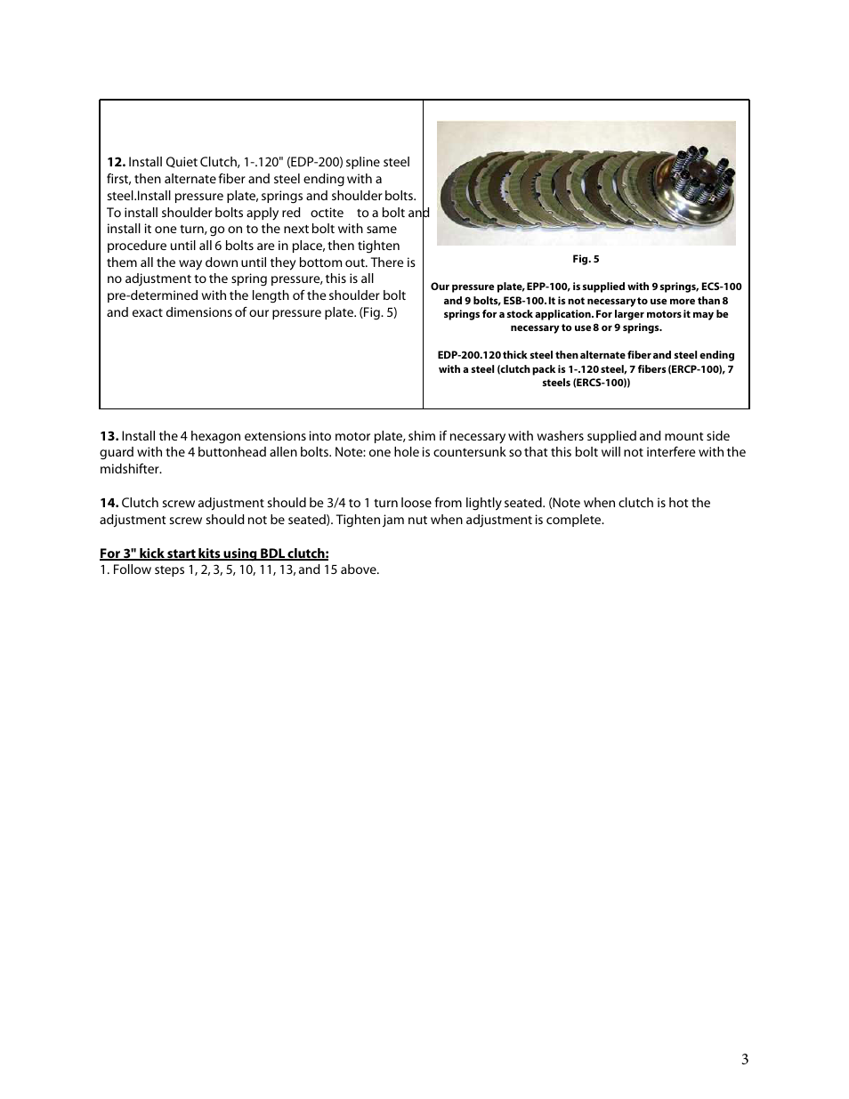 Belt Drives EVO-10STF User Manual | Page 3 / 3