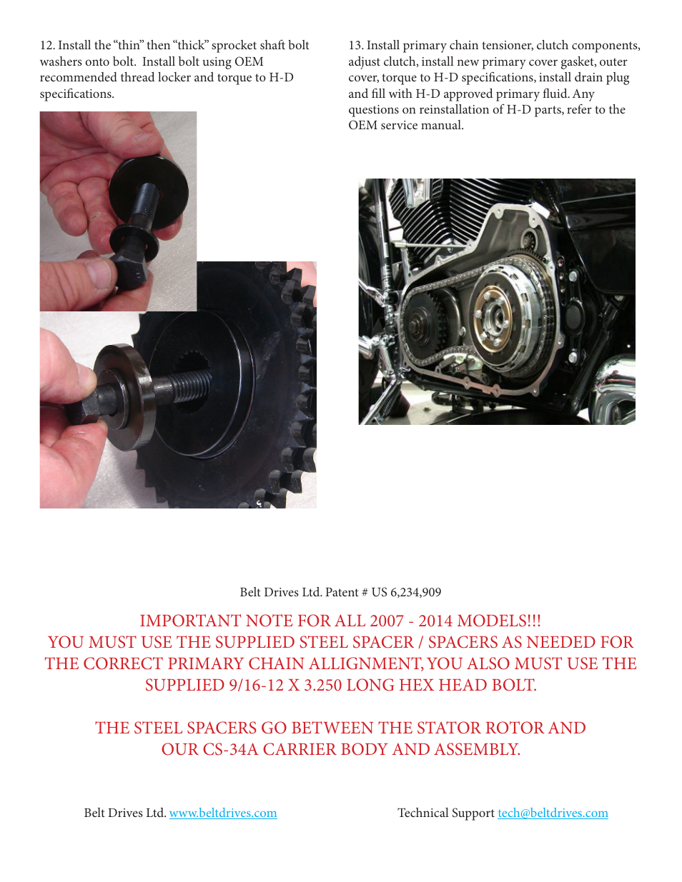 Belt Drives CS-34A User Manual | Page 3 / 4