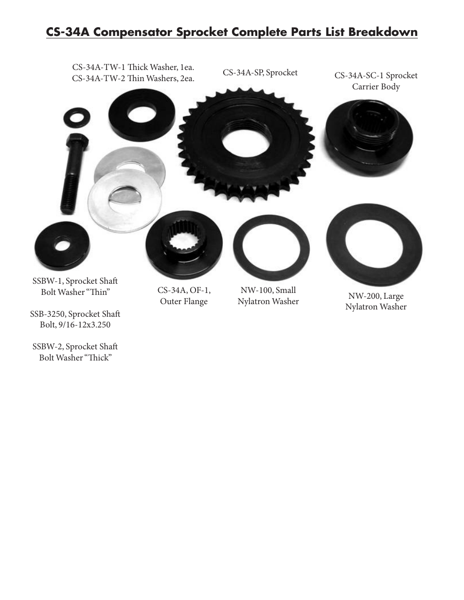 Cs-34aparts | Belt Drives CS-34A User Manual | Page 4 / 4