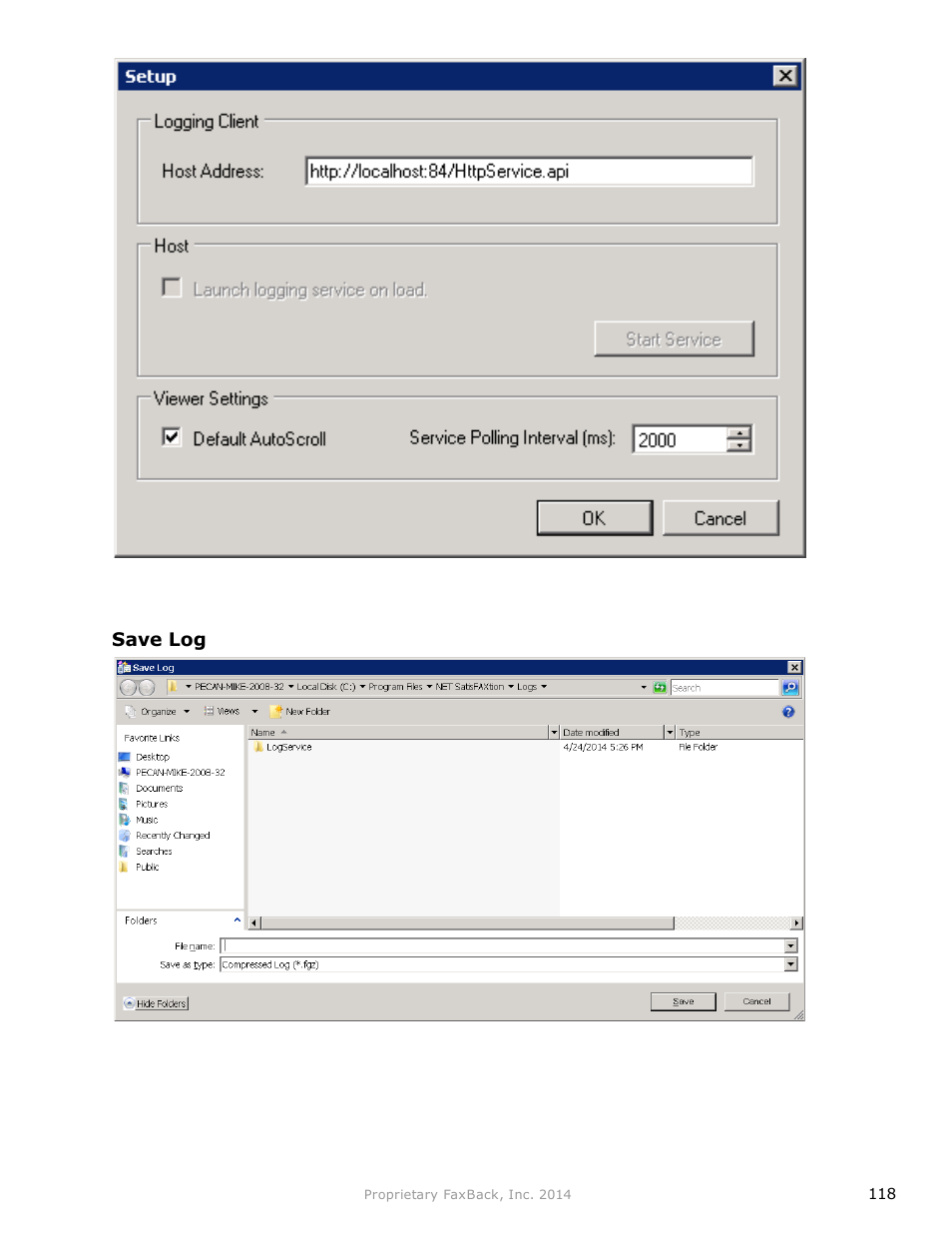 FaxBack NET SatisFAXtion 9.0 - Fax Server Manual User Manual | Page 118 / 203