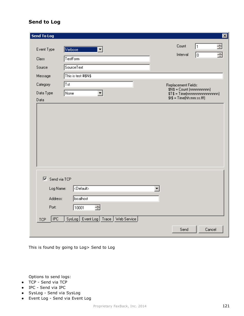 FaxBack NET SatisFAXtion 9.0 - Fax Server Manual User Manual | Page 121 / 203