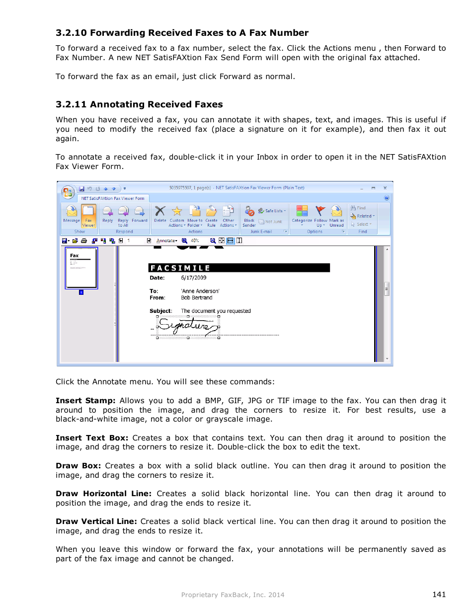 FaxBack NET SatisFAXtion 9.0 - Fax Server Manual User Manual | Page 141 / 203