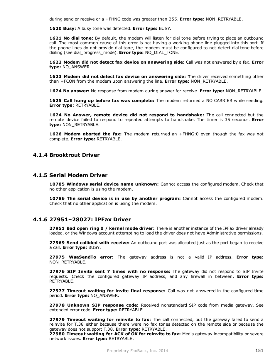 FaxBack NET SatisFAXtion 9.0 - Fax Server Manual User Manual | Page 151 / 203