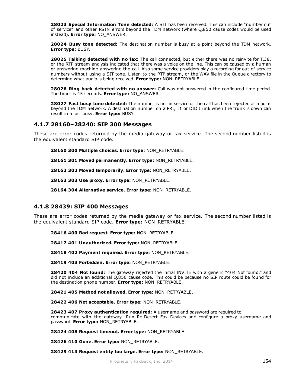 FaxBack NET SatisFAXtion 9.0 - Fax Server Manual User Manual | Page 154 / 203