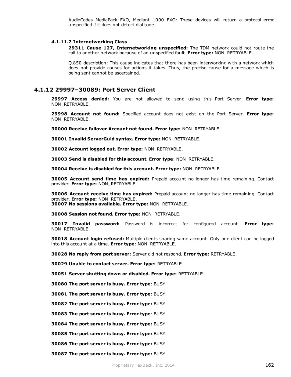 FaxBack NET SatisFAXtion 9.0 - Fax Server Manual User Manual | Page 162 / 203