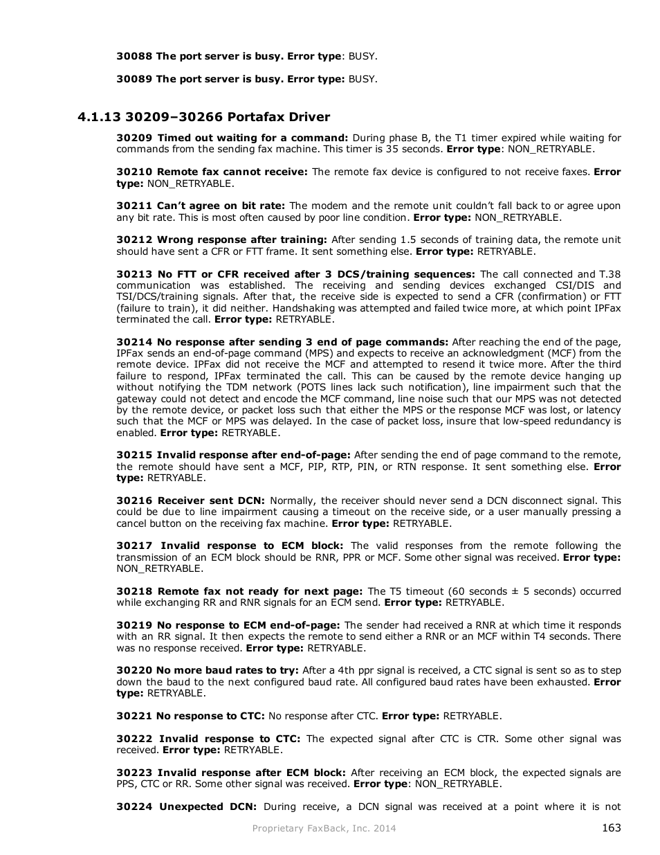 FaxBack NET SatisFAXtion 9.0 - Fax Server Manual User Manual | Page 163 / 203
