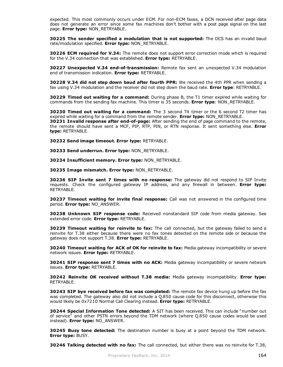 FaxBack NET SatisFAXtion 9.0 - Fax Server Manual User Manual | Page 164 / 203