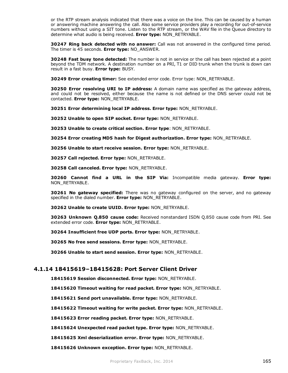 FaxBack NET SatisFAXtion 9.0 - Fax Server Manual User Manual | Page 165 / 203