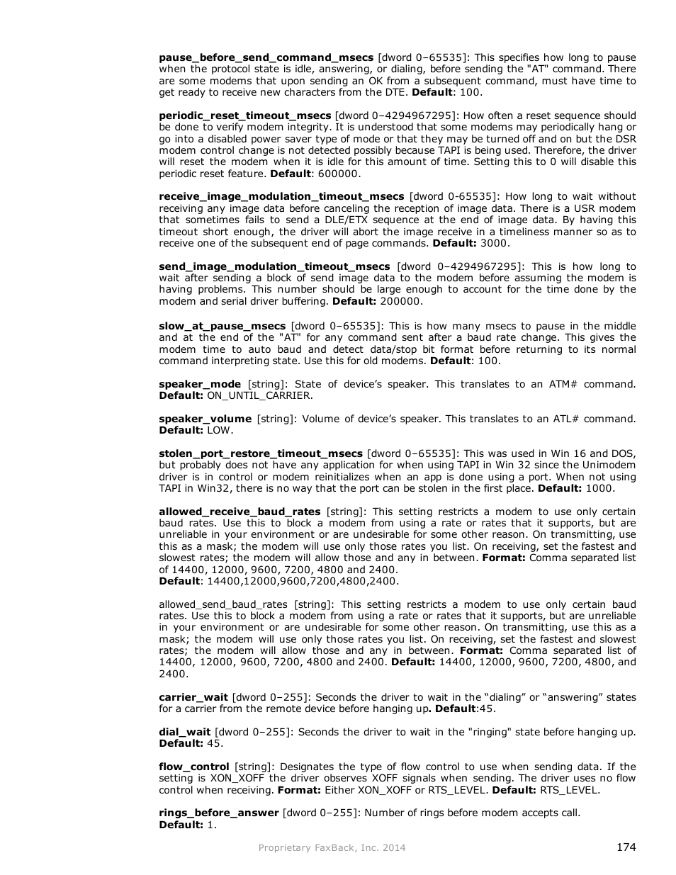 FaxBack NET SatisFAXtion 9.0 - Fax Server Manual User Manual | Page 174 / 203