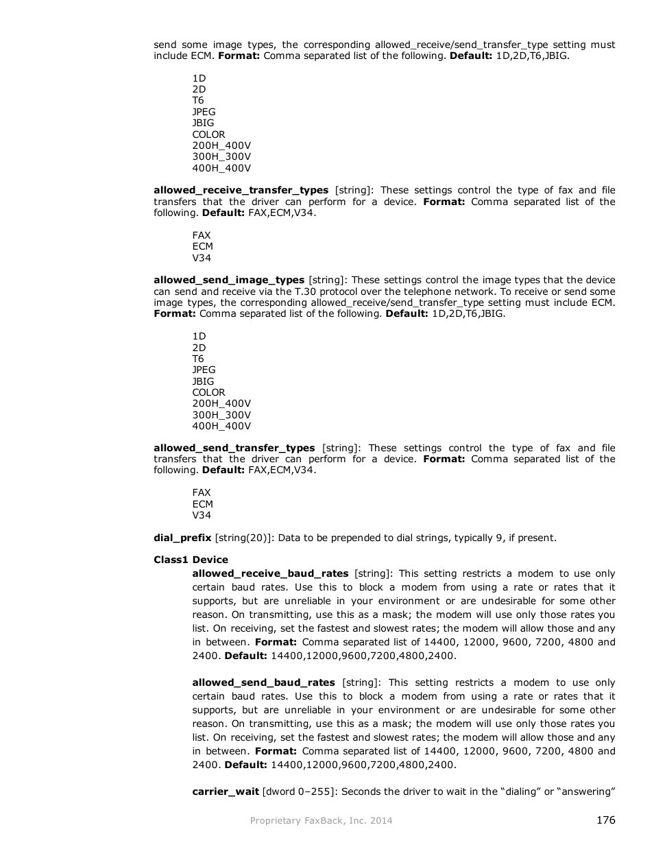 FaxBack NET SatisFAXtion 9.0 - Fax Server Manual User Manual | Page 176 / 203