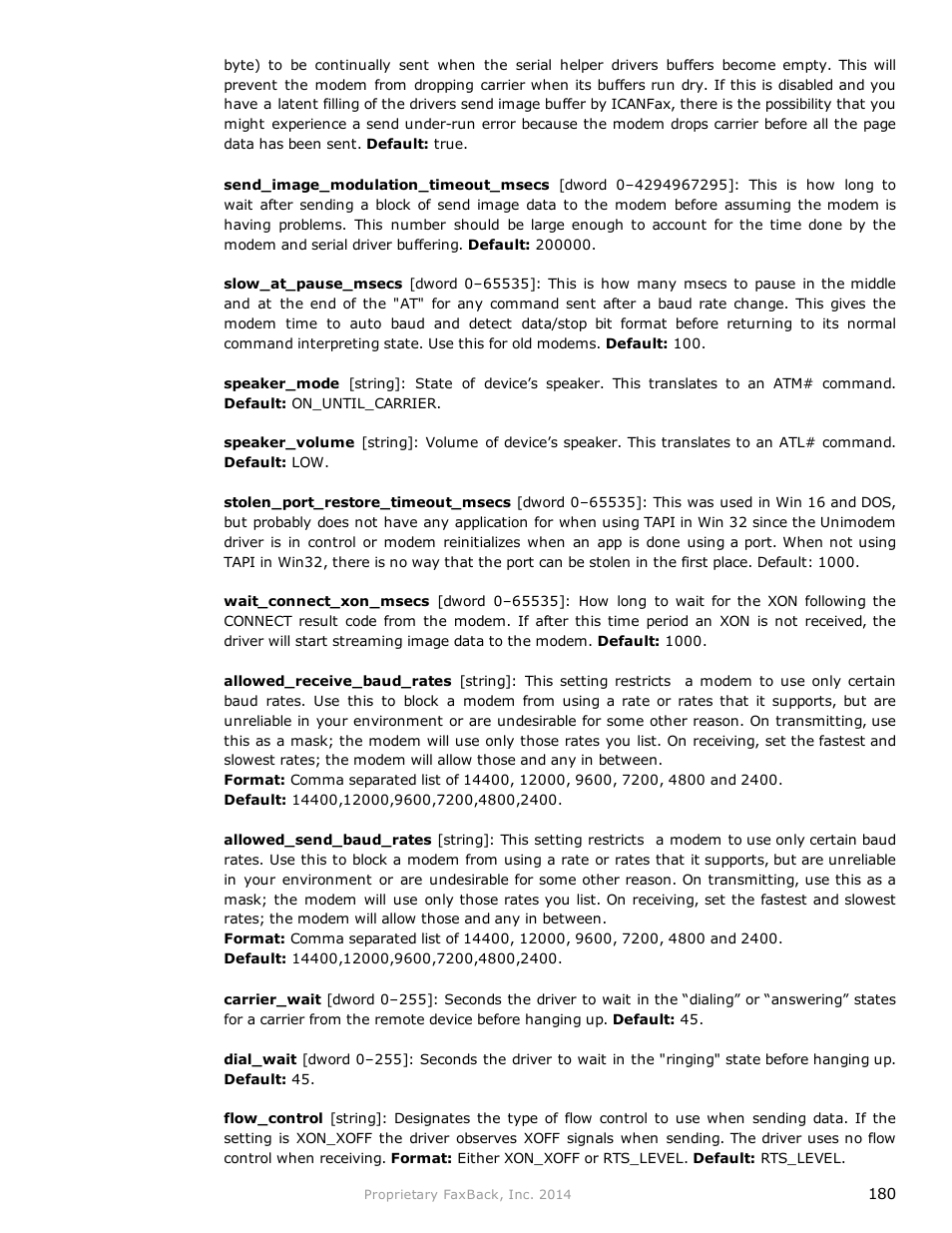 FaxBack NET SatisFAXtion 9.0 - Fax Server Manual User Manual | Page 180 / 203