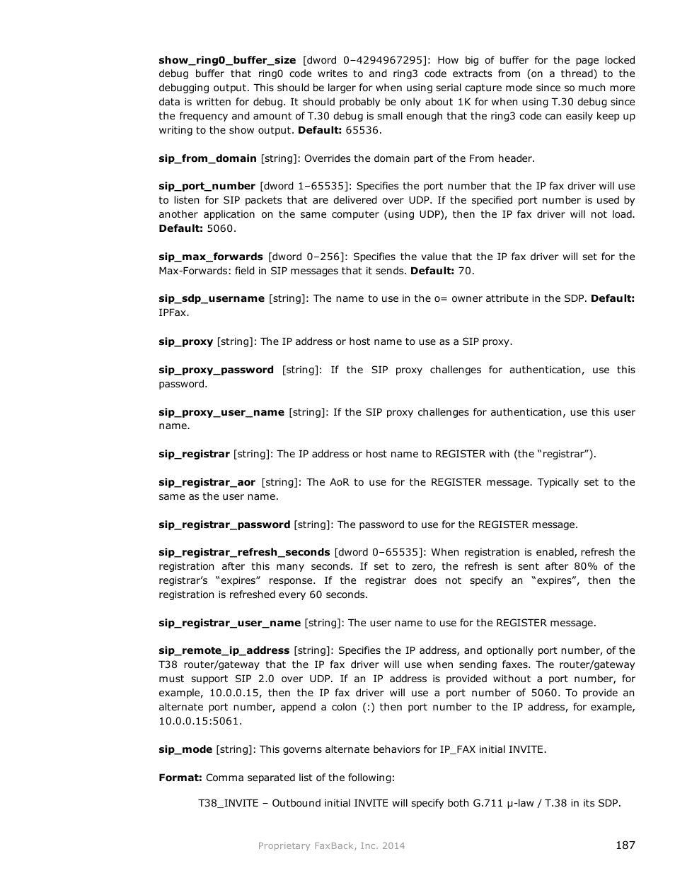 FaxBack NET SatisFAXtion 9.0 - Fax Server Manual User Manual | Page 187 / 203