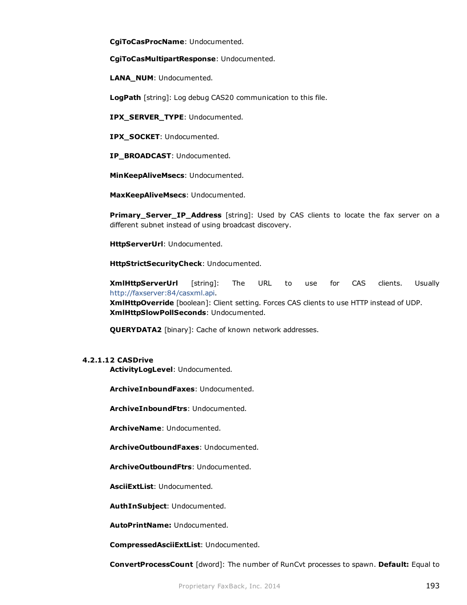 FaxBack NET SatisFAXtion 9.0 - Fax Server Manual User Manual | Page 193 / 203