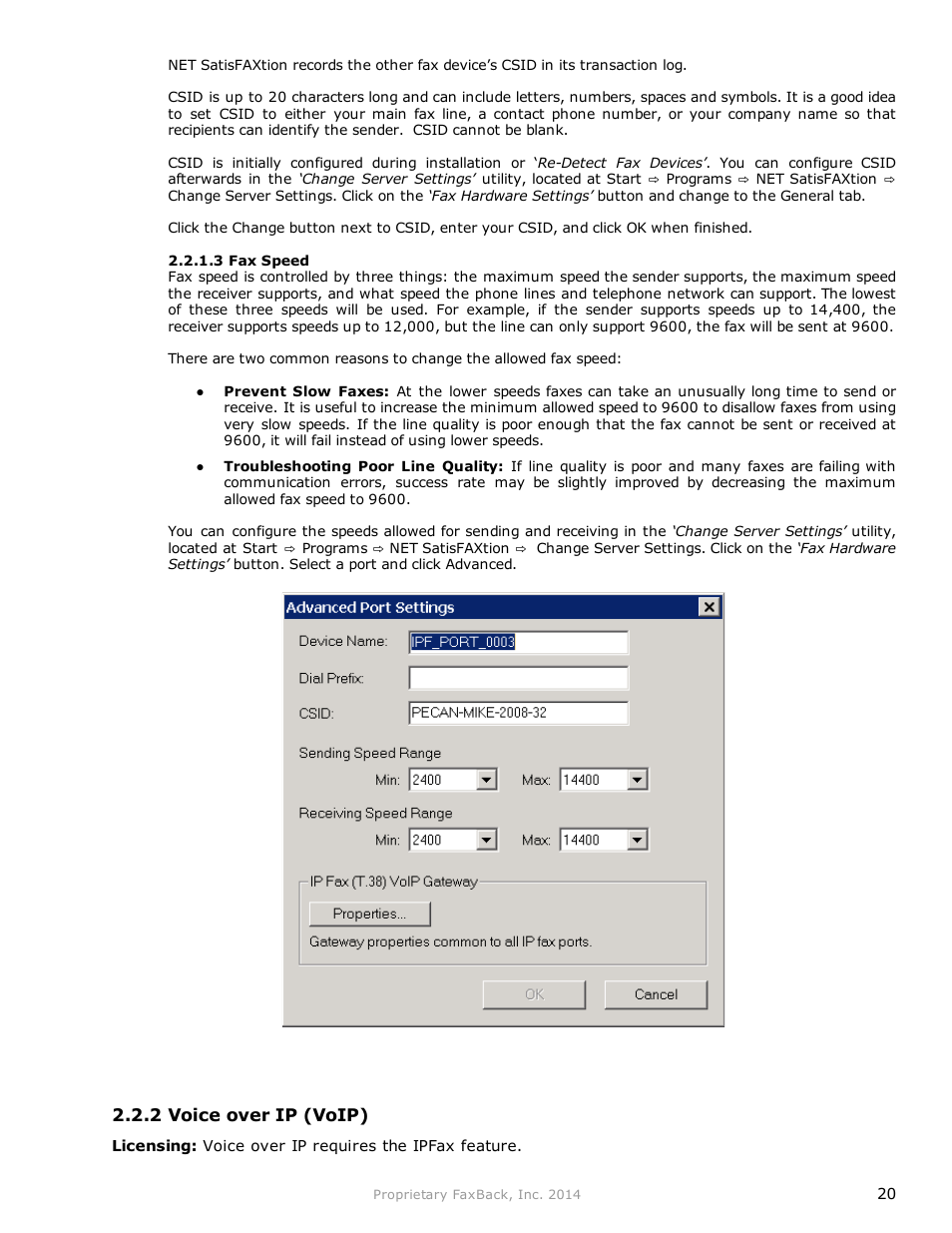 FaxBack NET SatisFAXtion 9.0 - Fax Server Manual User Manual | Page 20 / 203