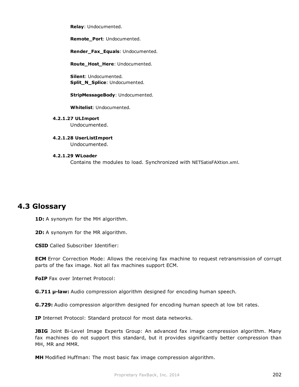 3 glossary | FaxBack NET SatisFAXtion 9.0 - Fax Server Manual User Manual | Page 202 / 203