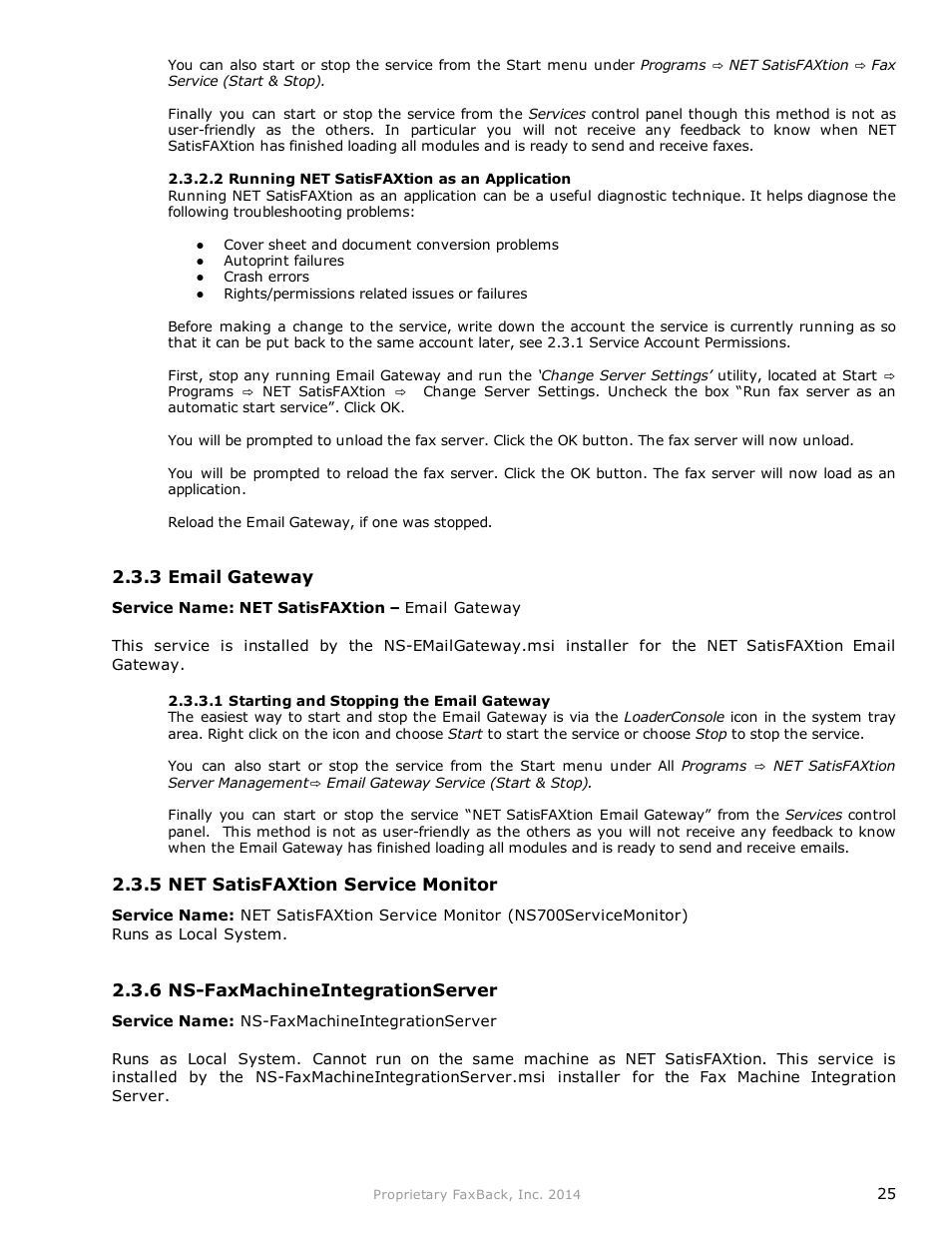 FaxBack NET SatisFAXtion 9.0 - Fax Server Manual User Manual | Page 25 / 203