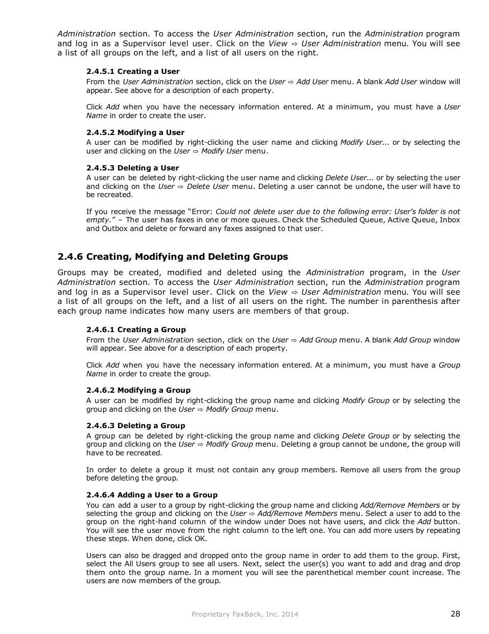 FaxBack NET SatisFAXtion 9.0 - Fax Server Manual User Manual | Page 28 / 203