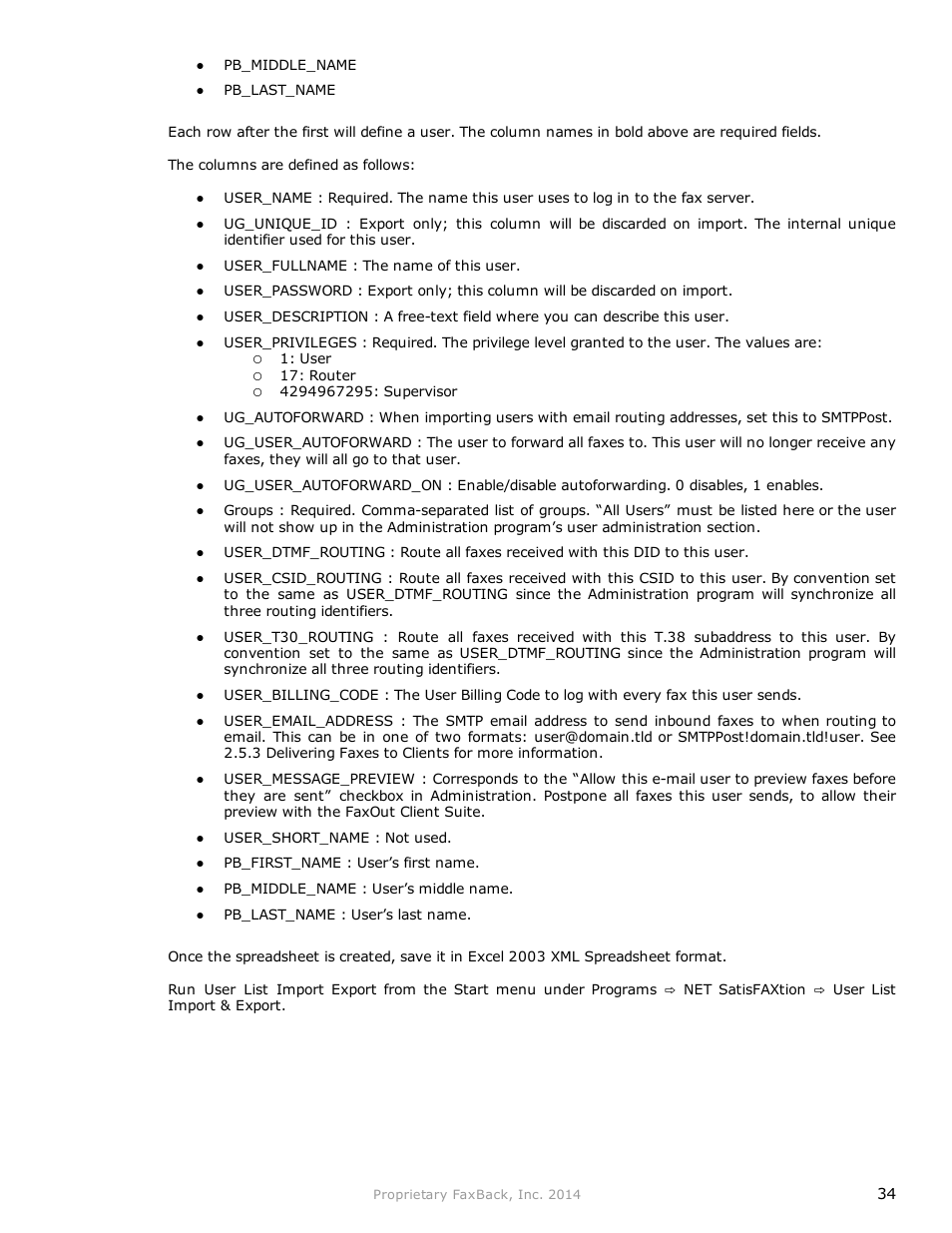 FaxBack NET SatisFAXtion 9.0 - Fax Server Manual User Manual | Page 34 / 203