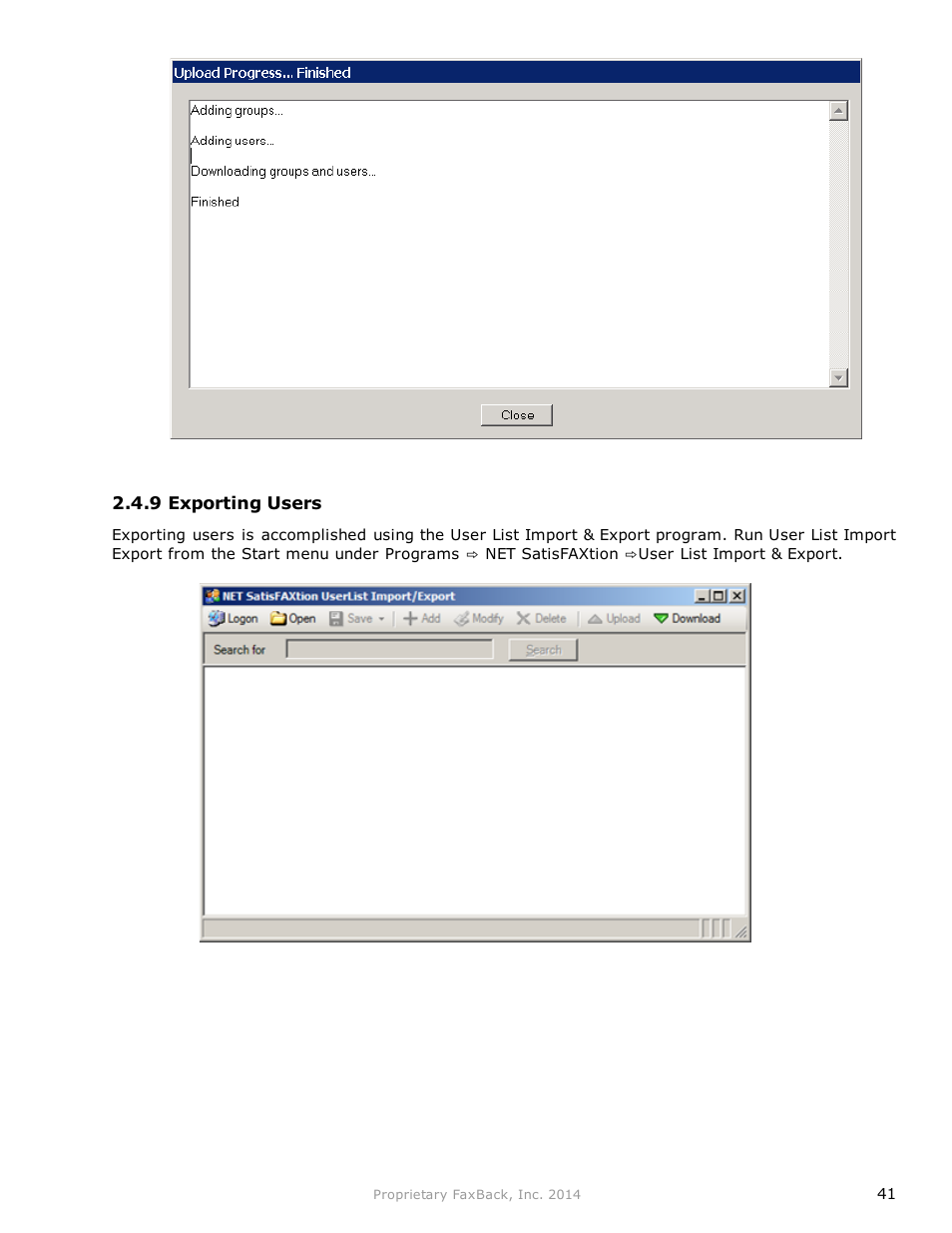 FaxBack NET SatisFAXtion 9.0 - Fax Server Manual User Manual | Page 41 / 203