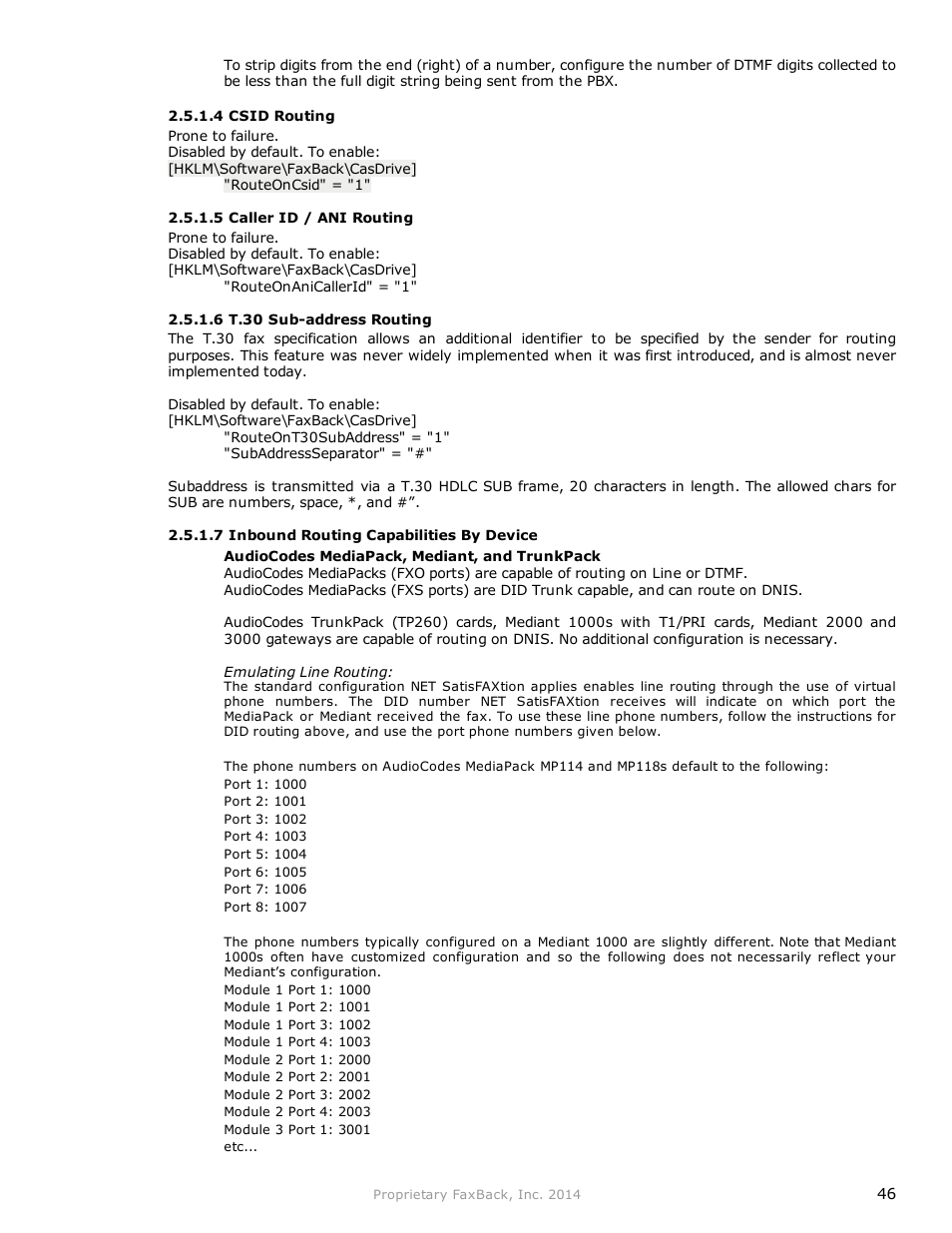 FaxBack NET SatisFAXtion 9.0 - Fax Server Manual User Manual | Page 46 / 203
