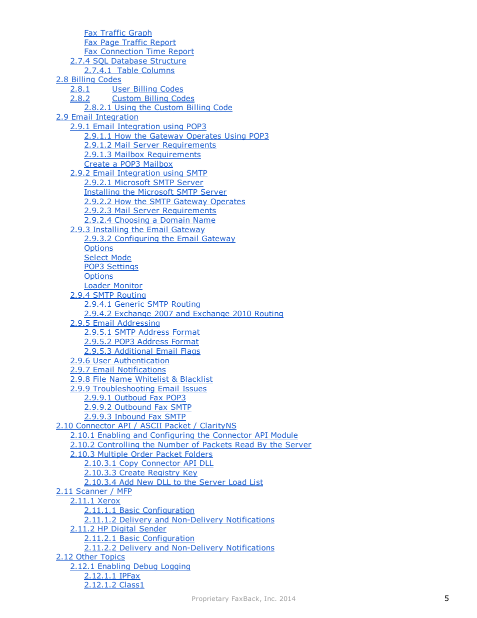 FaxBack NET SatisFAXtion 9.0 - Fax Server Manual User Manual | Page 5 / 203