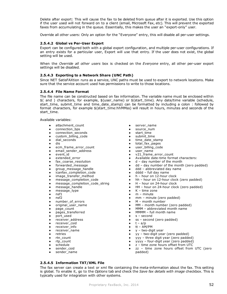 FaxBack NET SatisFAXtion 9.0 - Fax Server Manual User Manual | Page 52 / 203