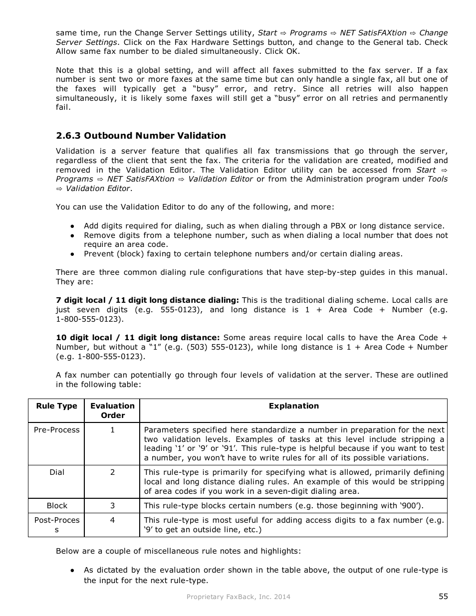FaxBack NET SatisFAXtion 9.0 - Fax Server Manual User Manual | Page 55 / 203