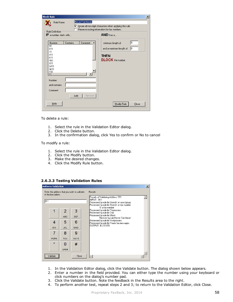 FaxBack NET SatisFAXtion 9.0 - Fax Server Manual User Manual | Page 58 / 203