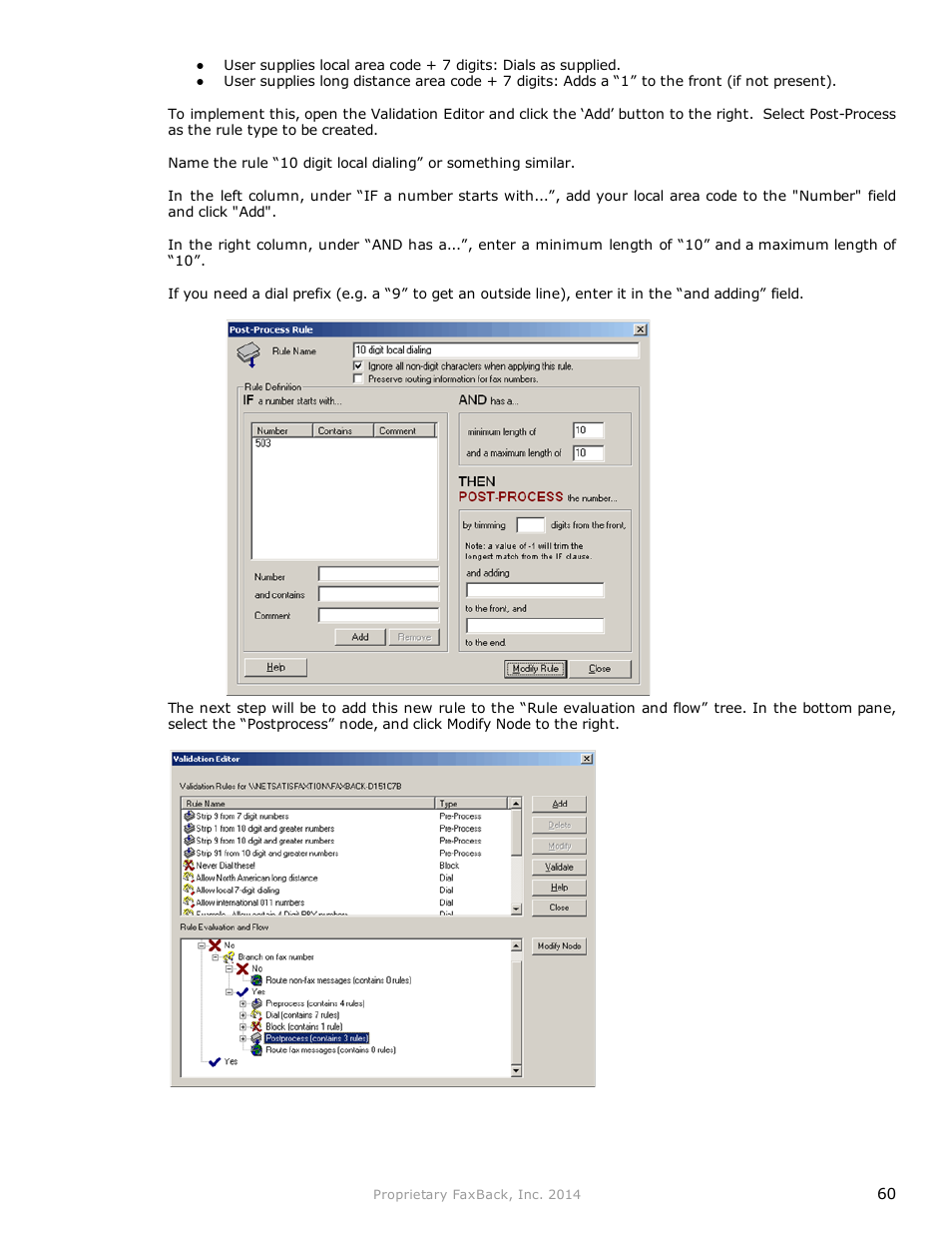 FaxBack NET SatisFAXtion 9.0 - Fax Server Manual User Manual | Page 60 / 203