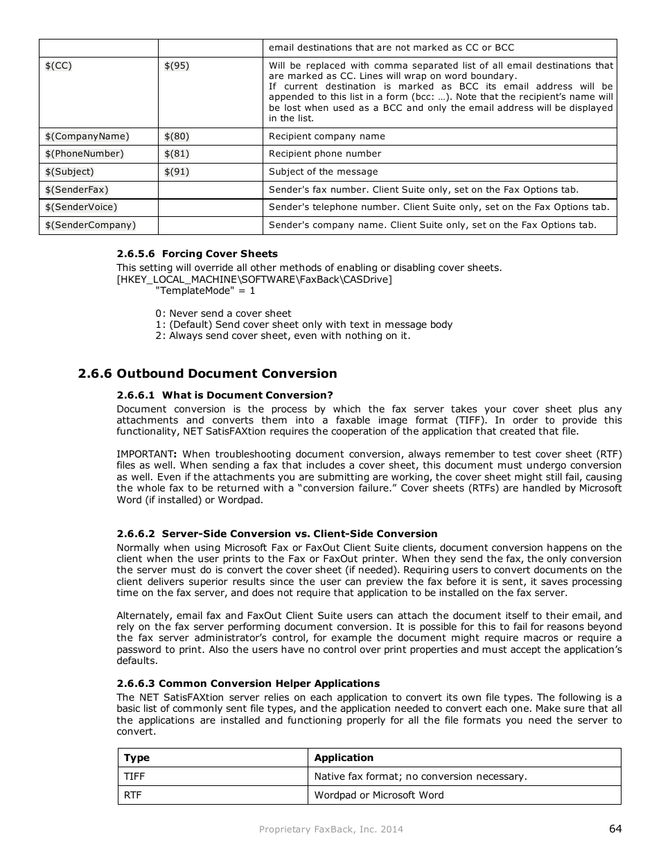 FaxBack NET SatisFAXtion 9.0 - Fax Server Manual User Manual | Page 64 / 203